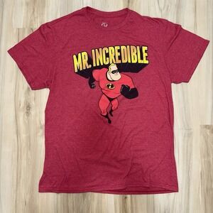 Disney Pixar Incredibles 2 Movie Mr Incredible T Shirt Mens Large Red